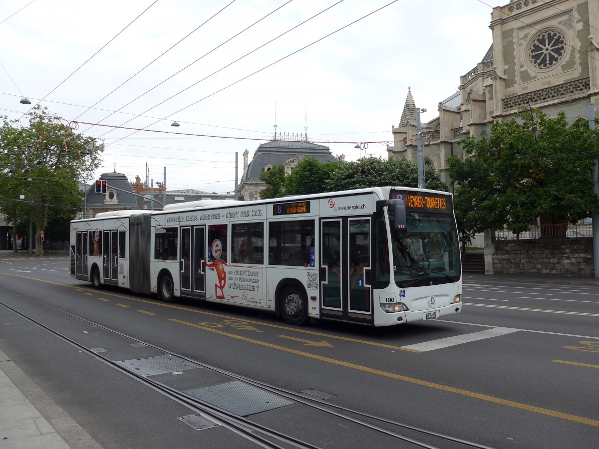 (150'774) - TPG Gen�ve - Nr. 190/GE 960'626 - Mercedes am 26. Mai 2014 in Gen�ve, Place des Vingt-Deux-Cantons