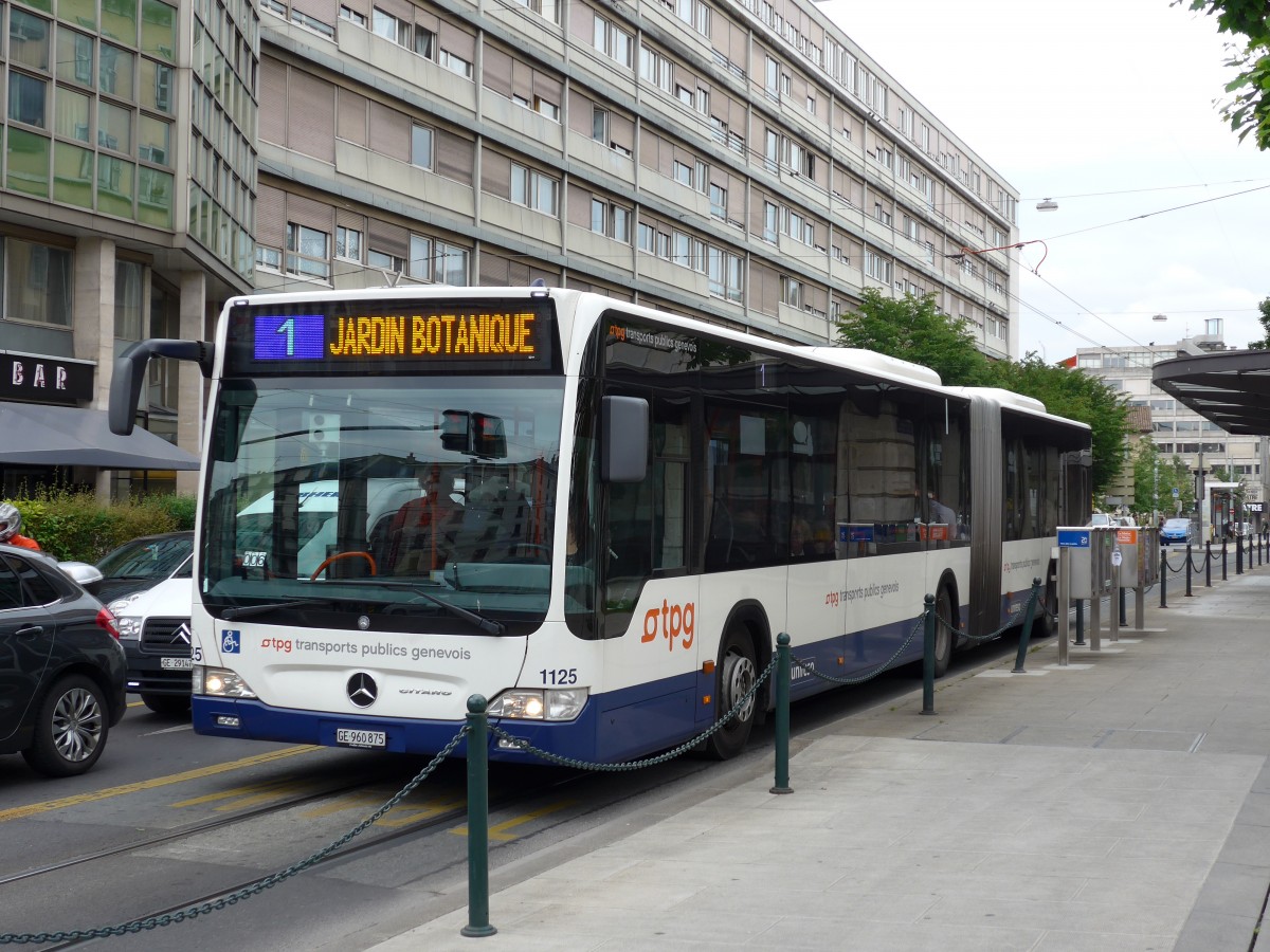 (150'784) - TPG Gen�ve - Nr. 1125/GE 960'875 - Mercedes am 26. Mai 2014 in Gen�ve, Place des Vingt-Deux-Cantons