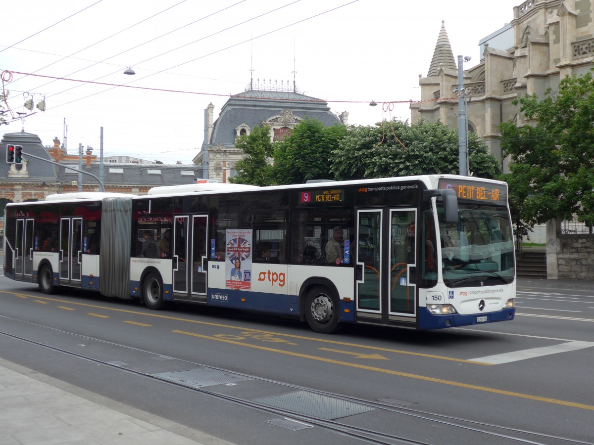 (150'786) - TPG Gen�ve - Nr. 150/GE 960'534 - Mercedes am 26. Mai 2014 in Gen�ve, Place des Vingt-Deux-Cantons