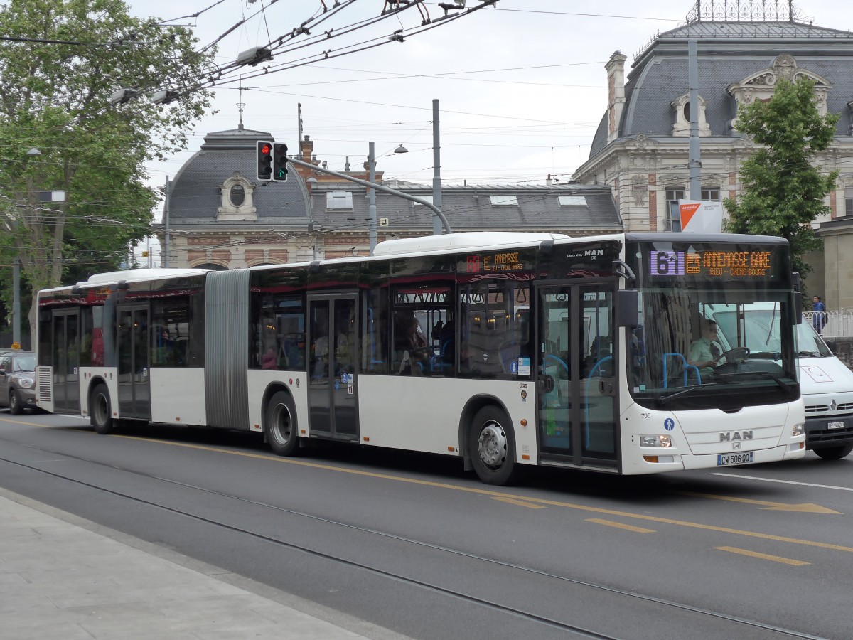 (150'814) - Aus Frankreich: TAC Annemasse - Nr. 705/CW 506 QQ - MAN am 26. Mai 2014 in Gen�ve, Place des Vingt-Deux-Cantons