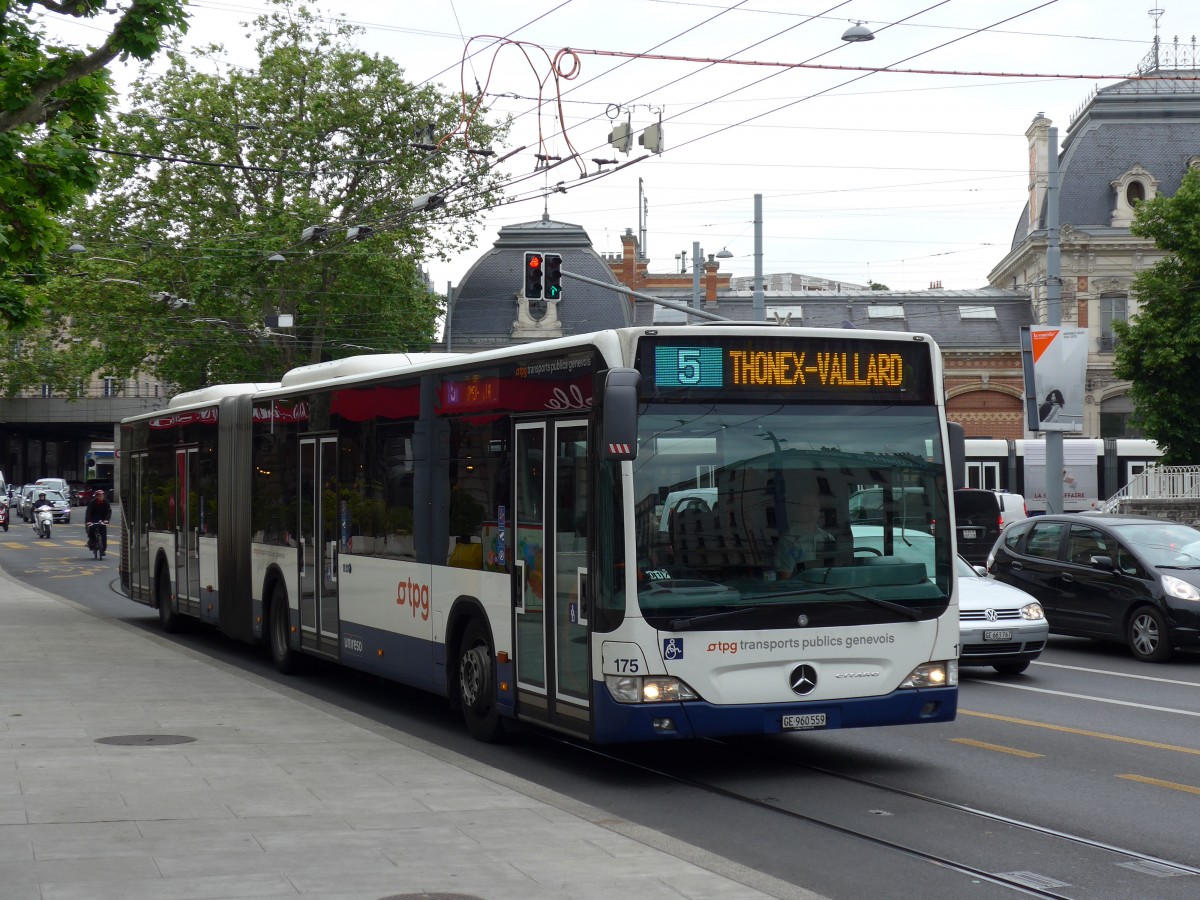 (150'829) - TPG Gen�ve - Nr. 175/GE 960'559 - Mercedes am 26. Mai 2014 in Gen�ve, Place des Vingt-Deux-Cantons