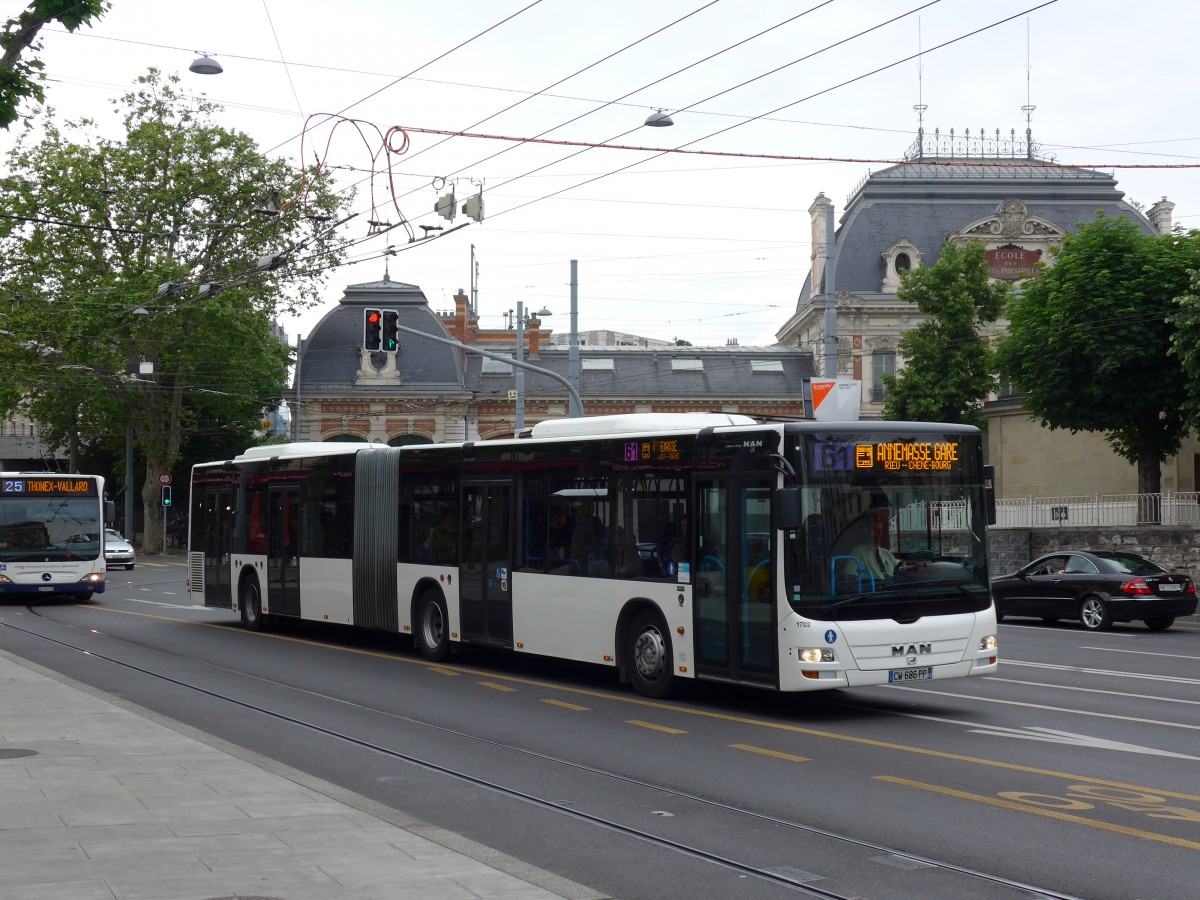 (150'832) - TAC Annemasse - Nr. 1702/CW 686 PP - MAN am 26. Mai 2014 in Gen�ve, Place des Vingt-Deux-Cantons