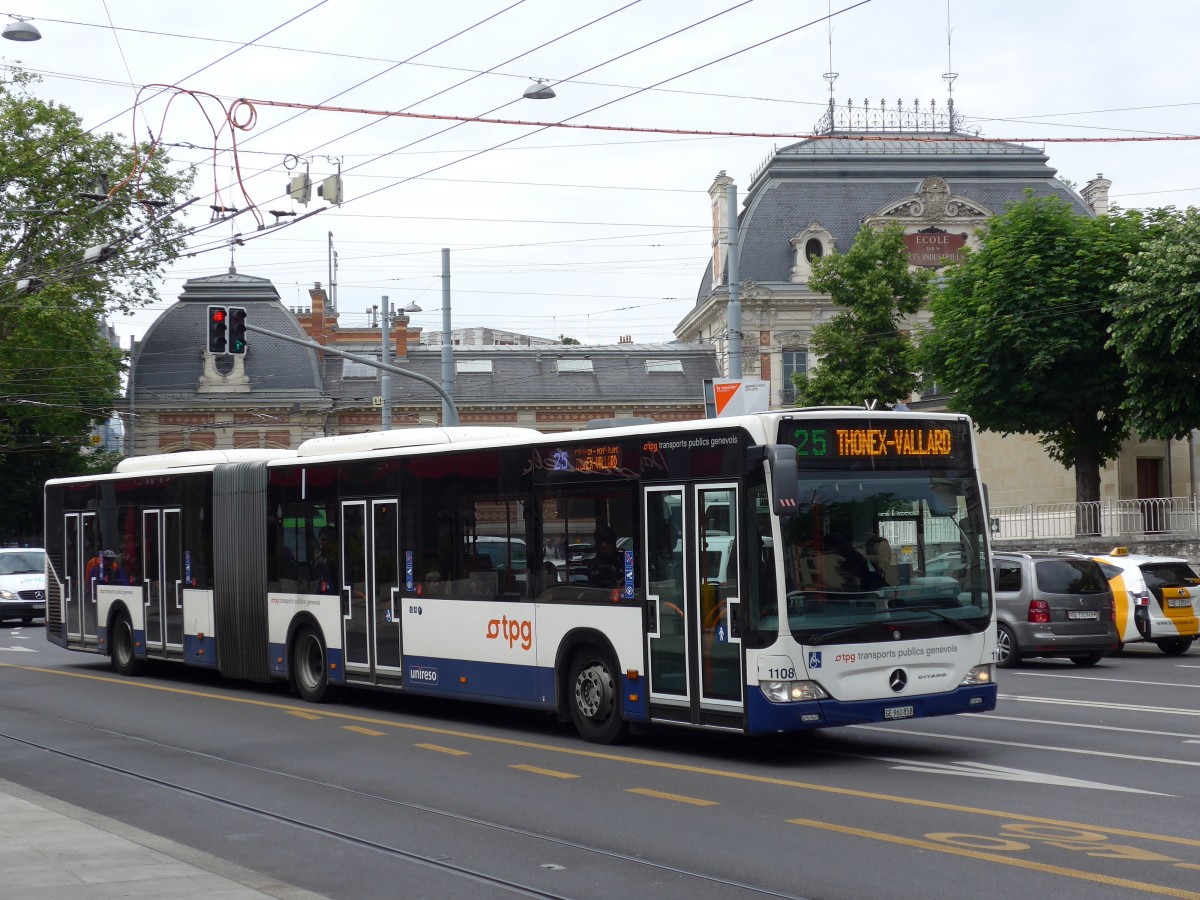 (150'858) - TPG Gen�ve - Nr. 1108/GE 960'858 - Mercedes am 26. Mai 2014 in Gen�ve, Place des Vingt-Deux-Cantons