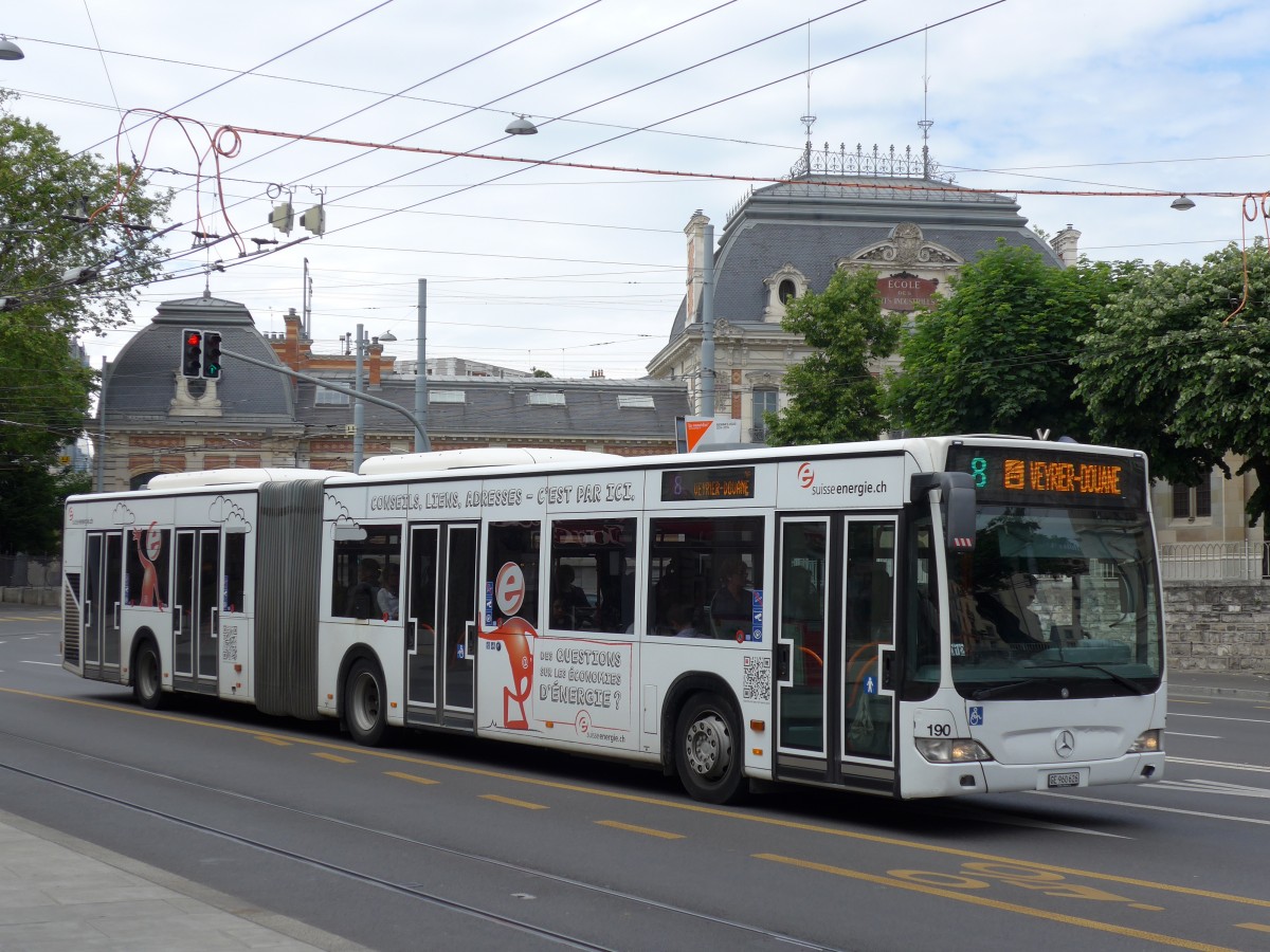 (150'882) - TPG Gen�ve - Nr. 190/GE 960'626 - Mercedes am 26. Mai 2014 in Gen�ve, Place des Vingt-Deux-Cantons