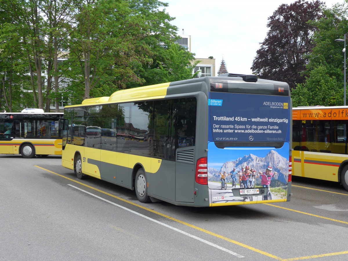 (151'103) - STI Thun - Nr. 155/BE 801'155 - Mercedes am 30. Mai 2014 bei der Schiffl�ndte Thun