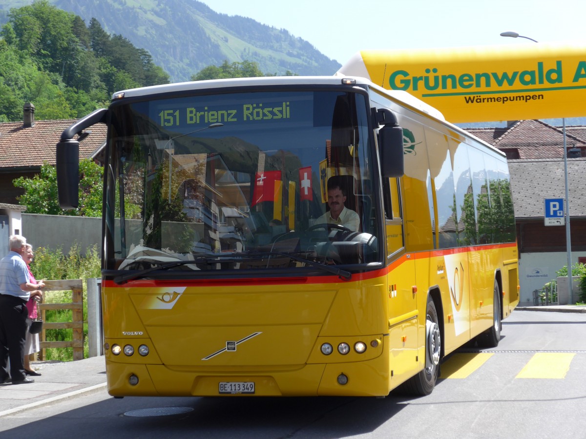 (151'275) - Fl�ck, Brienz - Nr. 5/BE 113'349 - Volvo (ex AVBB Schwanden) am 8. Juni 2014 in Brienz, Hauptstrasse
