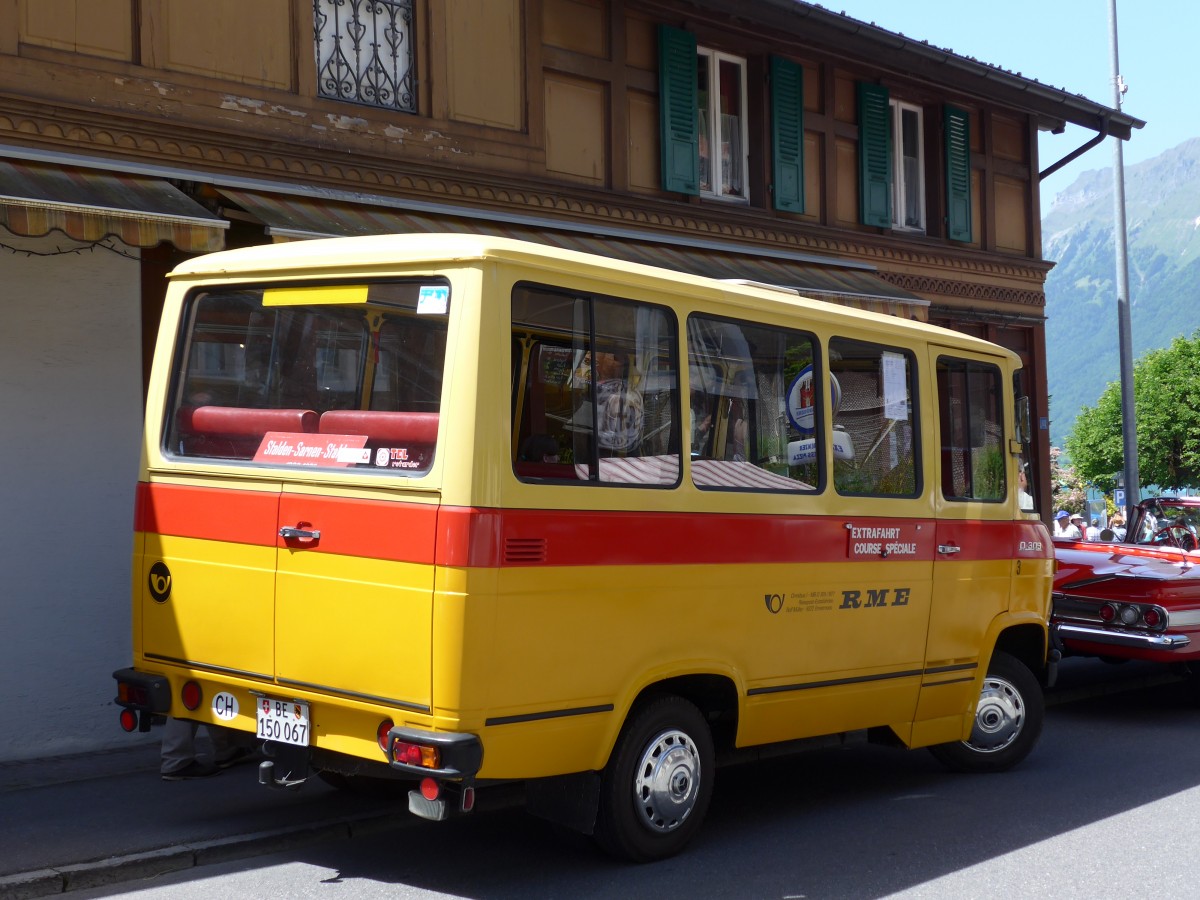 (151'327) - Scheidegger, Sch�nb�hl - Nr. 3/BE 150'067 - Mercedes (ex M�ller, Ennetmoos Nr. 3; ex Berwert, Stalden; ex Privat) am 8. Juni 2014 in Brienz, OiO