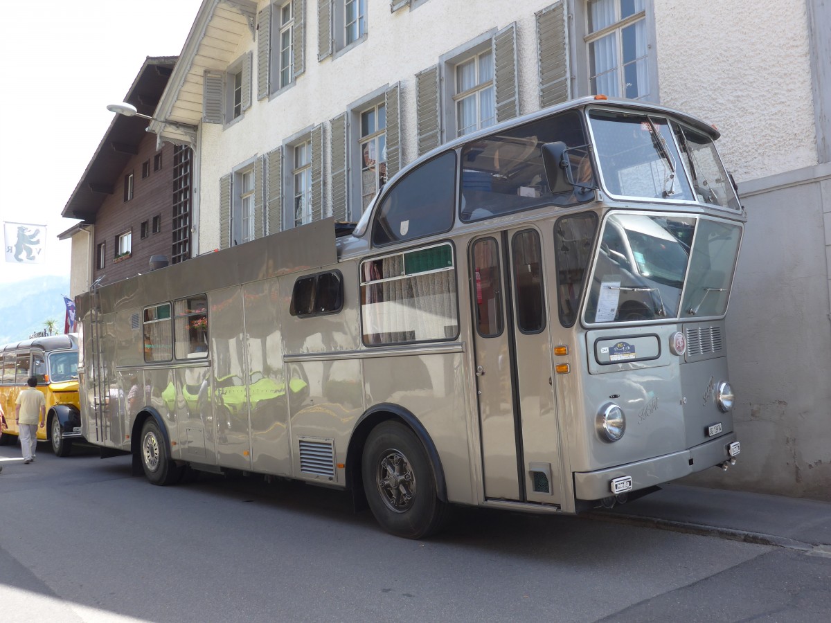 (151'378) - Schneider, Schmerikon - SG 13'934 - FBW/T�scher Hochlenker (ex Basler, Hofstetten; ex VBZ Z�rich Nr. 244) am 8. Juni 2014 in Brienz, OiO