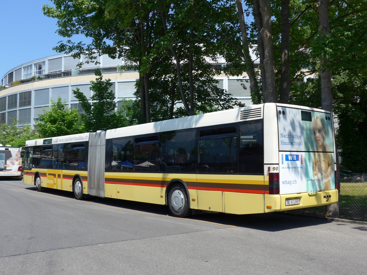 (151'455) - STI Thun - Nr. 90/BE 572'090 - MAN am 12. Juni 2014 bei der Schiffl�ndte Thun