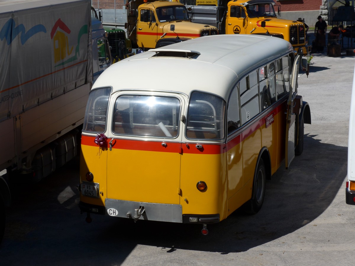 (151'630) - Suter, Savi�se - VS 6045 - Saurer/Lauber (ex Humbert-Droz, Ligni�res; ex P 21'016; ex Pache+Helfer, Colombier) am 21. Juni 2014 in Aigle, Saurertreffen