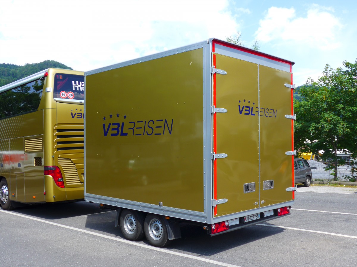 (151'787) - VBL Luzern - Nr. 22/LU 228'735 - Harbeck Gep�ckanh�nger am 22. Juni 2014 in Thun, Seestrasse