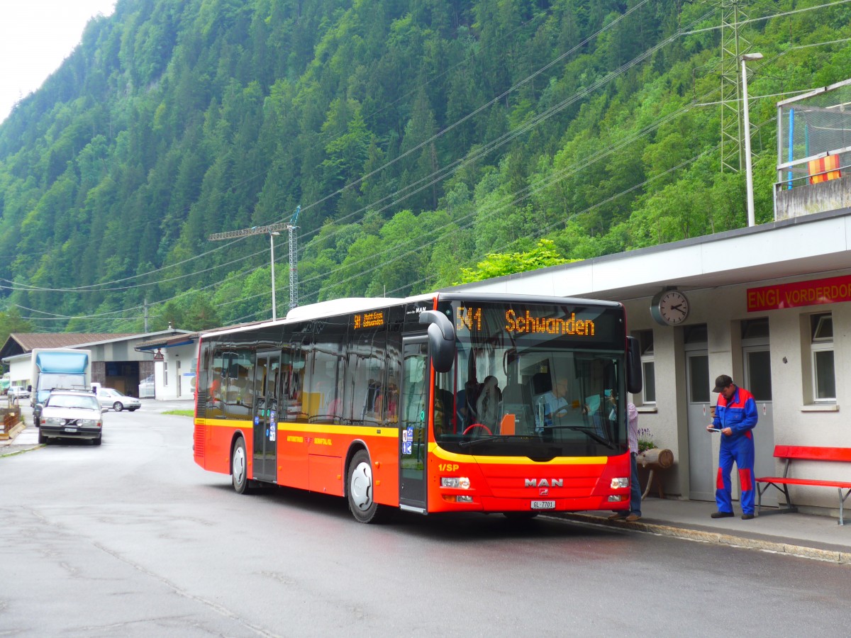 (151'824) - AS Engi - Nr. 1/SP/GL 7701 - MAN am 23. Juni 2014 in Engi, Vorderdorf