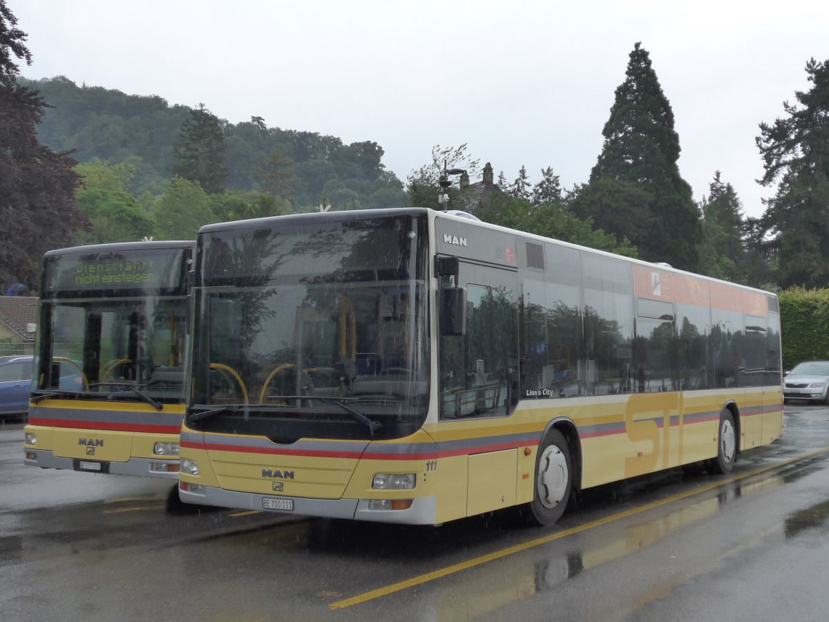 (152'024) - STI Thun - Nr. 111/BE 700'111 - MAN am 2. Juli 2014 bei der Schiffl�ndte Thun