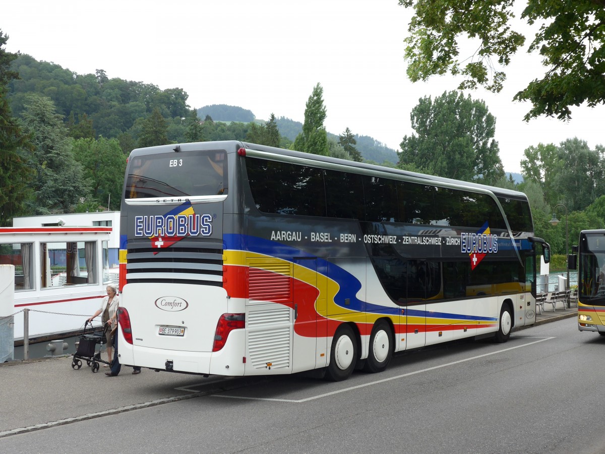 (152'042) - Eurobus, Bern - Nr. 3/BE 379'903 - Setra am 5. Juli 2014 bei der Schiffl�ndte Thun