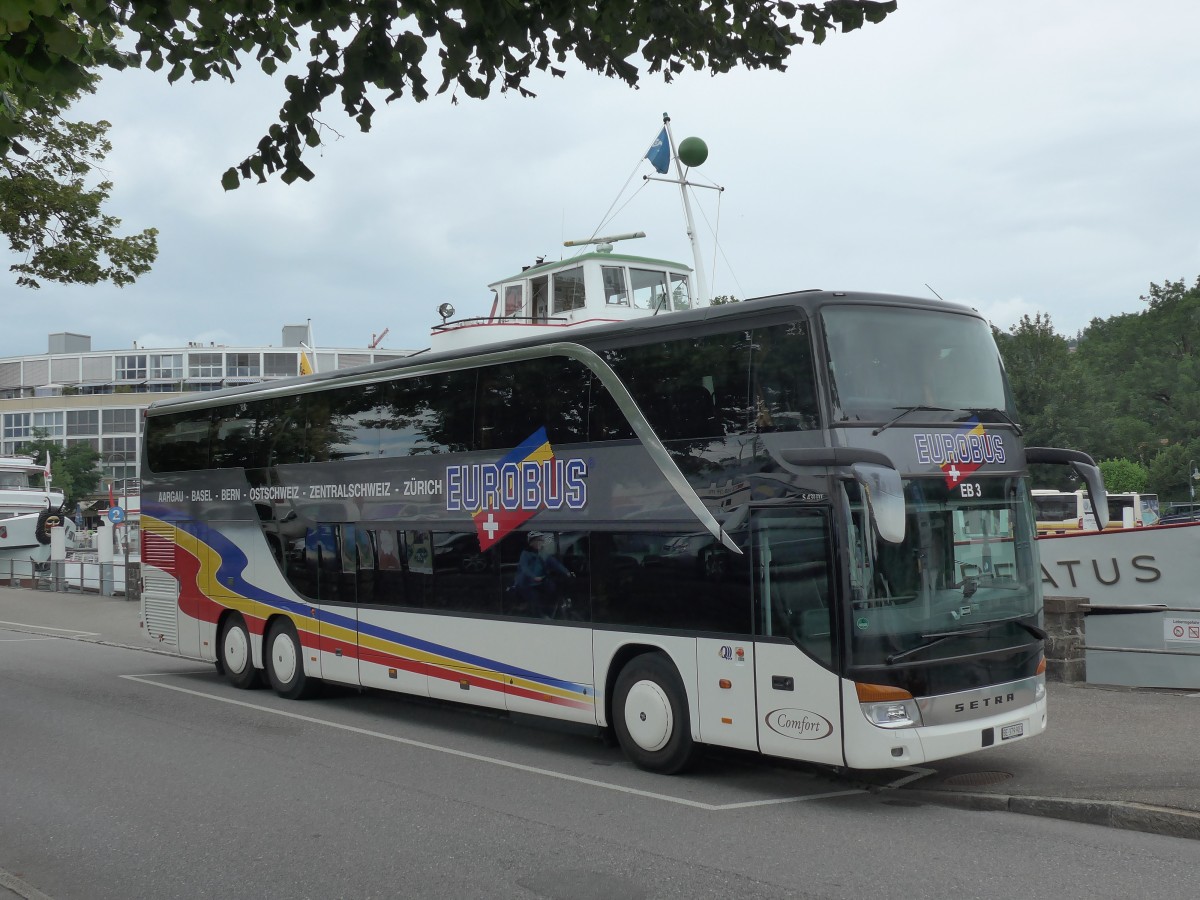 (152'043) - Eurobus, Bern - Nr. 3/BE 379'903 - Setra am 5. Juli 2014 bei der Schiffl�ndte Thun