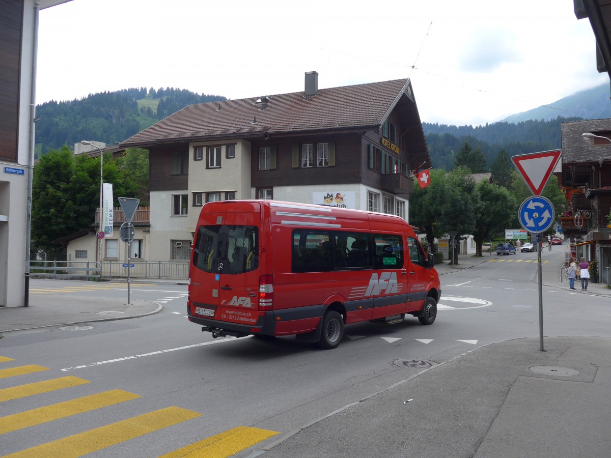 (153'496) - AFA Adelboden - Nr. 52/BE 611'129 - Mercedes am 27. Juli 2014 in Lenk, B�hlbergstrasse