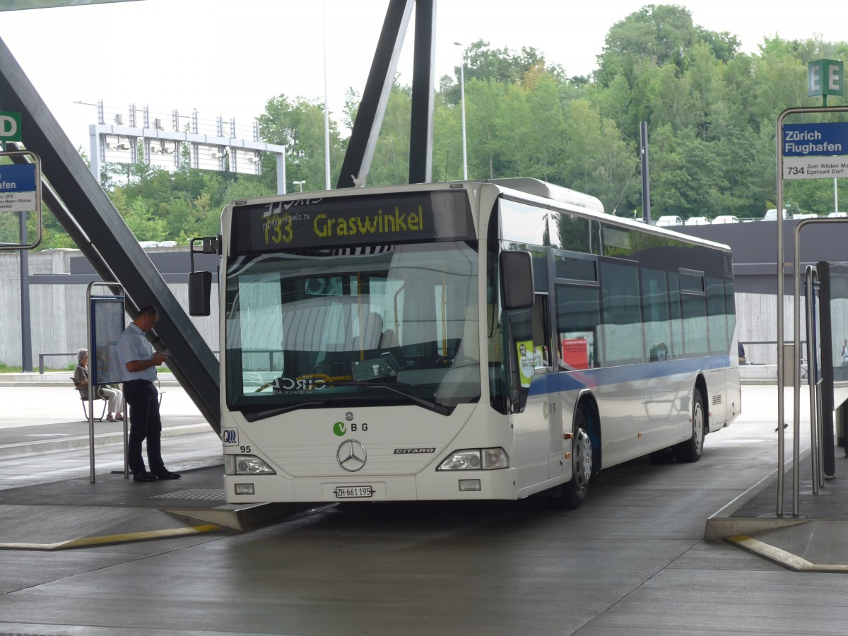 (153'609) - Welti-Furrer, Z�rich - Nr. 95/ZH 661'195 - Mercedes am 4. August 2014 in Z�rich, Flughafen