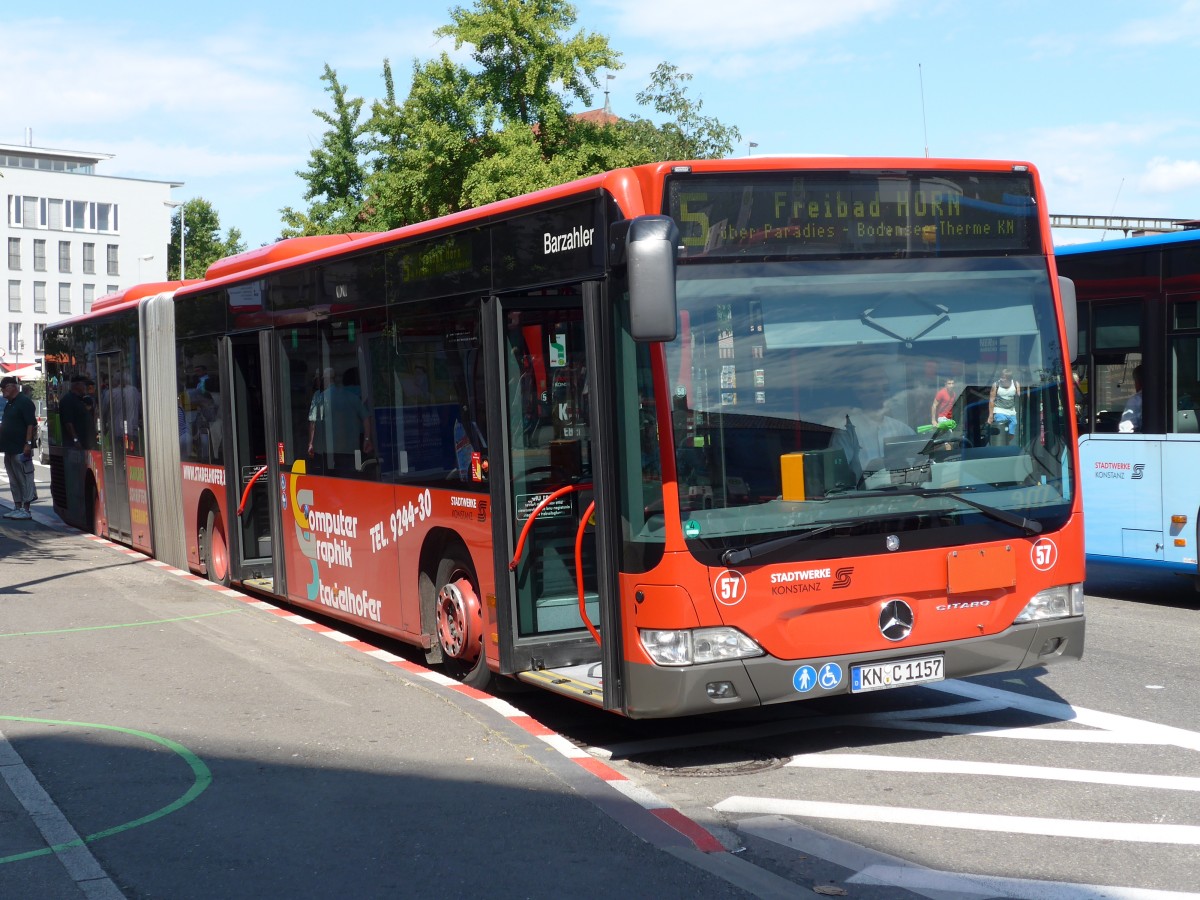(153'656) - SWK Konstanz - Nr. 57/KN-C 1157 - Mercedes am 4. August 2014 in Konstanz, Post/Marktst�tte