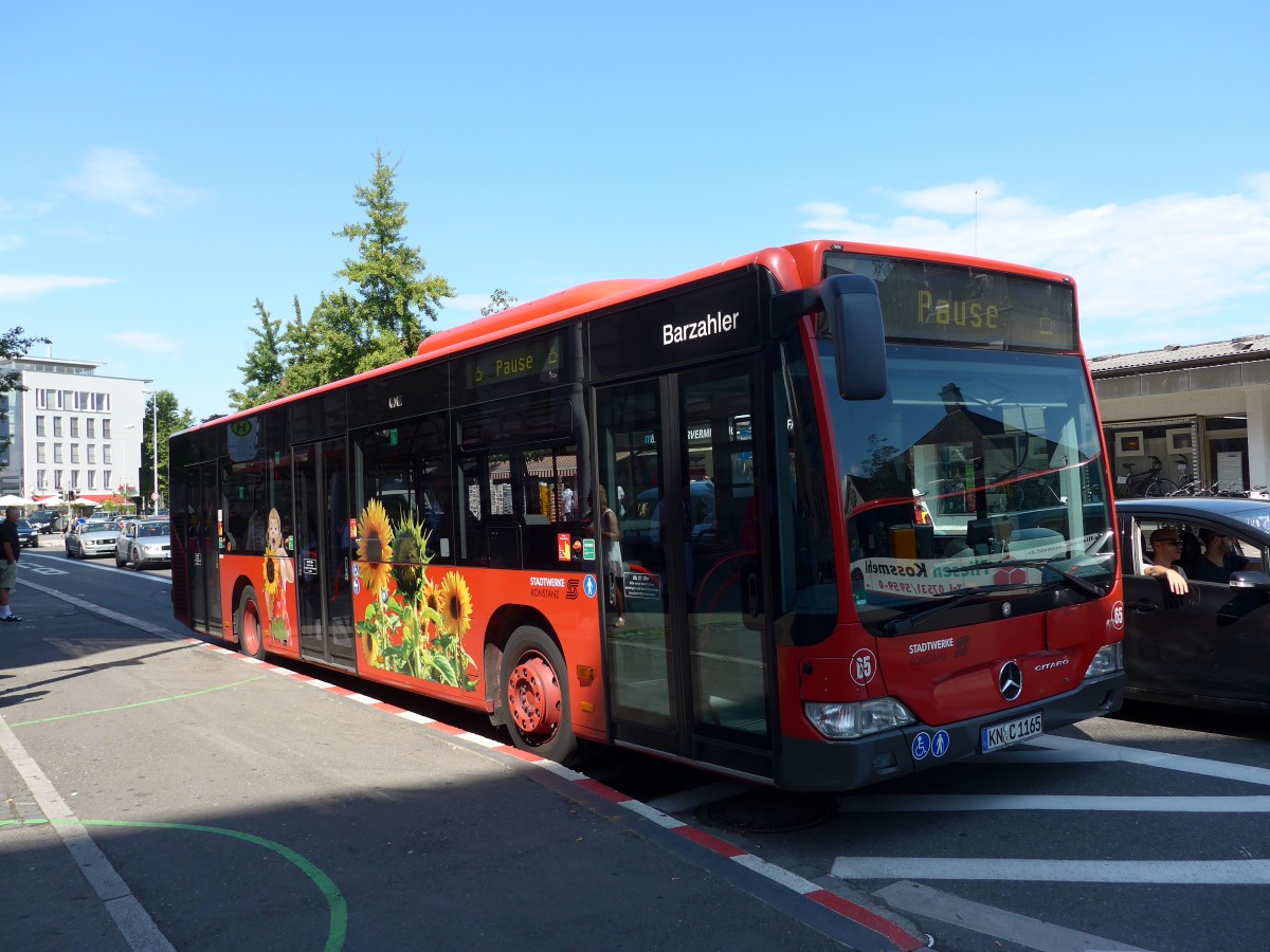 (153'661) - SWK Konstanz - Nr. 65/KN-C 1165 - Mercedes am 4. August 2014 in Konstanz, Post/Marktst�tte