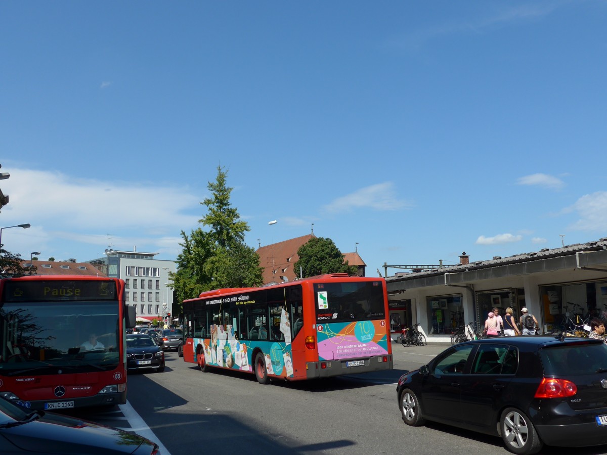 (153'665) - SWK Konstanz - Nr. 8/KN-C 1108 - Mercedes am 4. August 2014 in Konstanz, Post/Marktst�tte