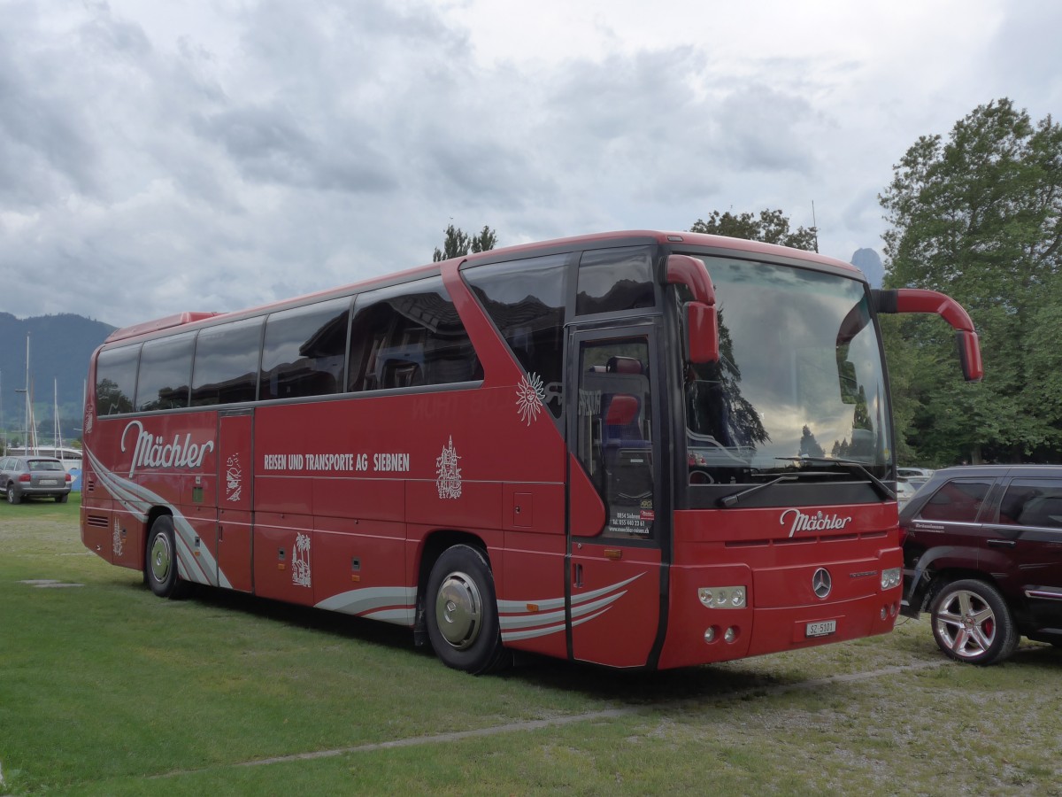 (153'701) - M�chler, Siebnen - SZ 5101 - Mercedes am 8. August 2014 in Thun, Lachenwiese