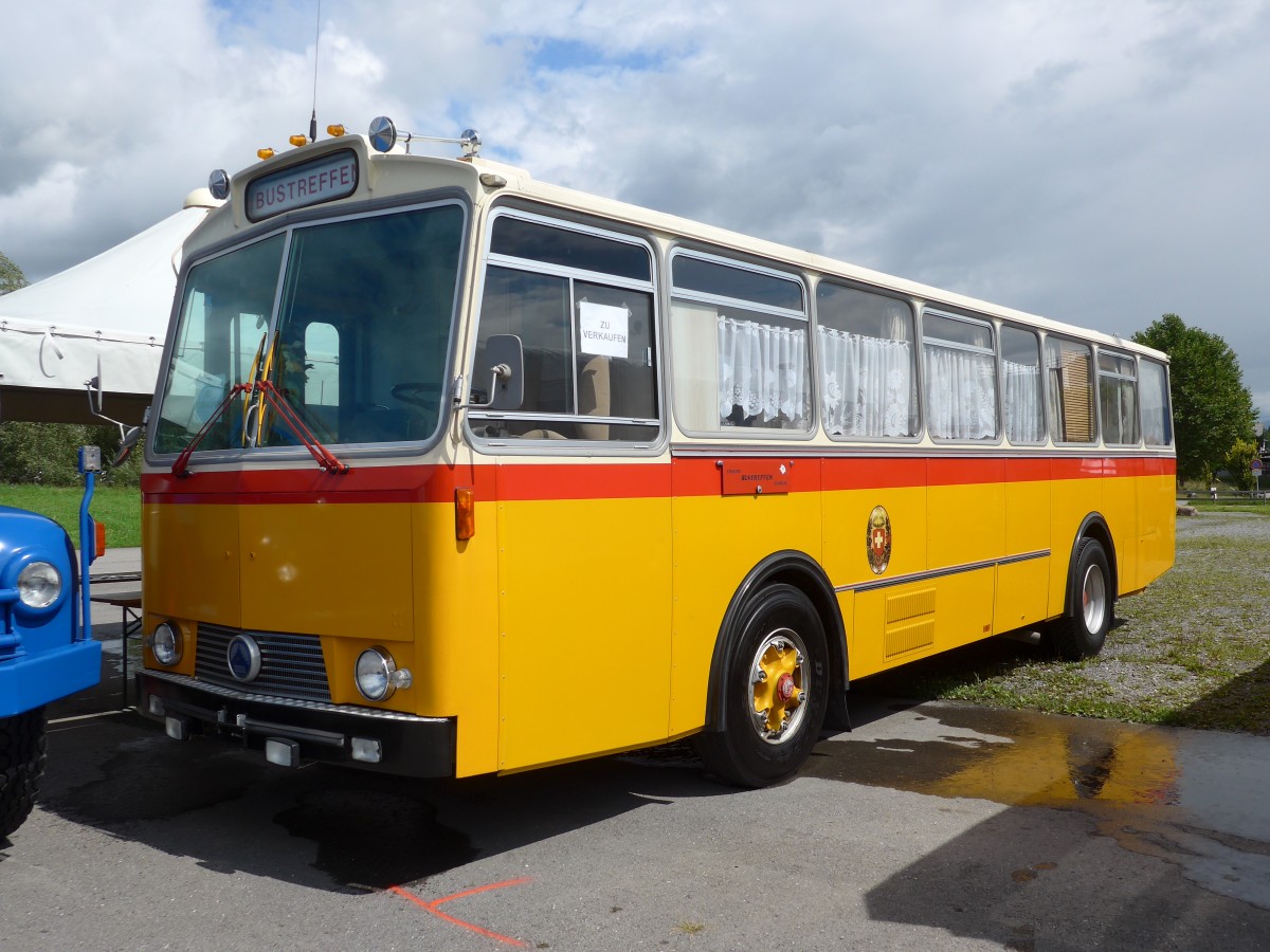 (153'783) - F�ssler, Winterthur - Saurer/T�scher (ex Steiger, Schlatt; ex P 24'647) am 16. August 2014 in Altst�tten, Allmendplatz