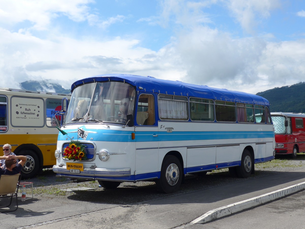 (153'784) - Niederer, Grub - AR 93 U - Setra am 16. August 2014 in Altst�tten, Allmendplatz