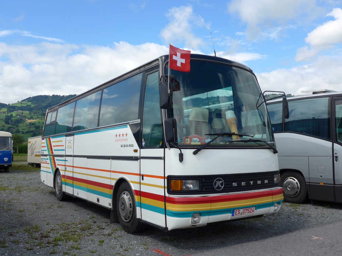 (153'789) - Aus Deutschland: ??? - ES 07'524 - Setra am 16. August 2014 in Altst�tten, Allmendplatz