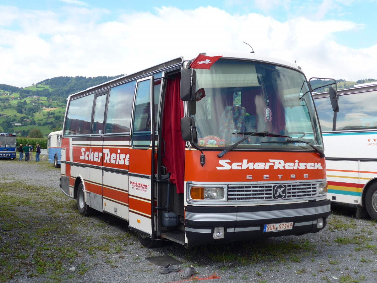 (153'790) - Aus Deutschland: Scher, Remsched - S�W 07'149 - Setra am 16. August 2014 in Altst�tten, Allmendplatz