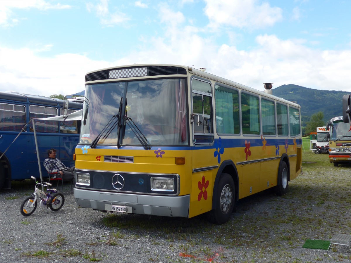 (153'795) - Reinhart, Selzach - SO 157'658 - Mercedes/T�scher (ex Gessinger, Bad Ragaz) am 16. August 2014 in Altst�tten, Allmendplatz