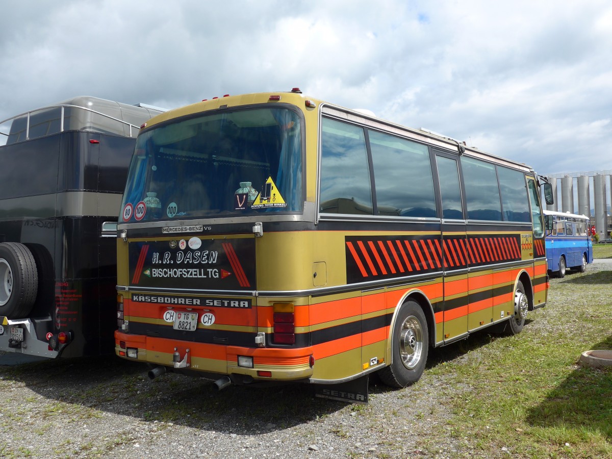 (153'814) - Dasen, Bischofszell - TG 8821 - Setra (ex Reichlin, Goldau) am 16. August 2014 in Altst�tten, Allmendplatz