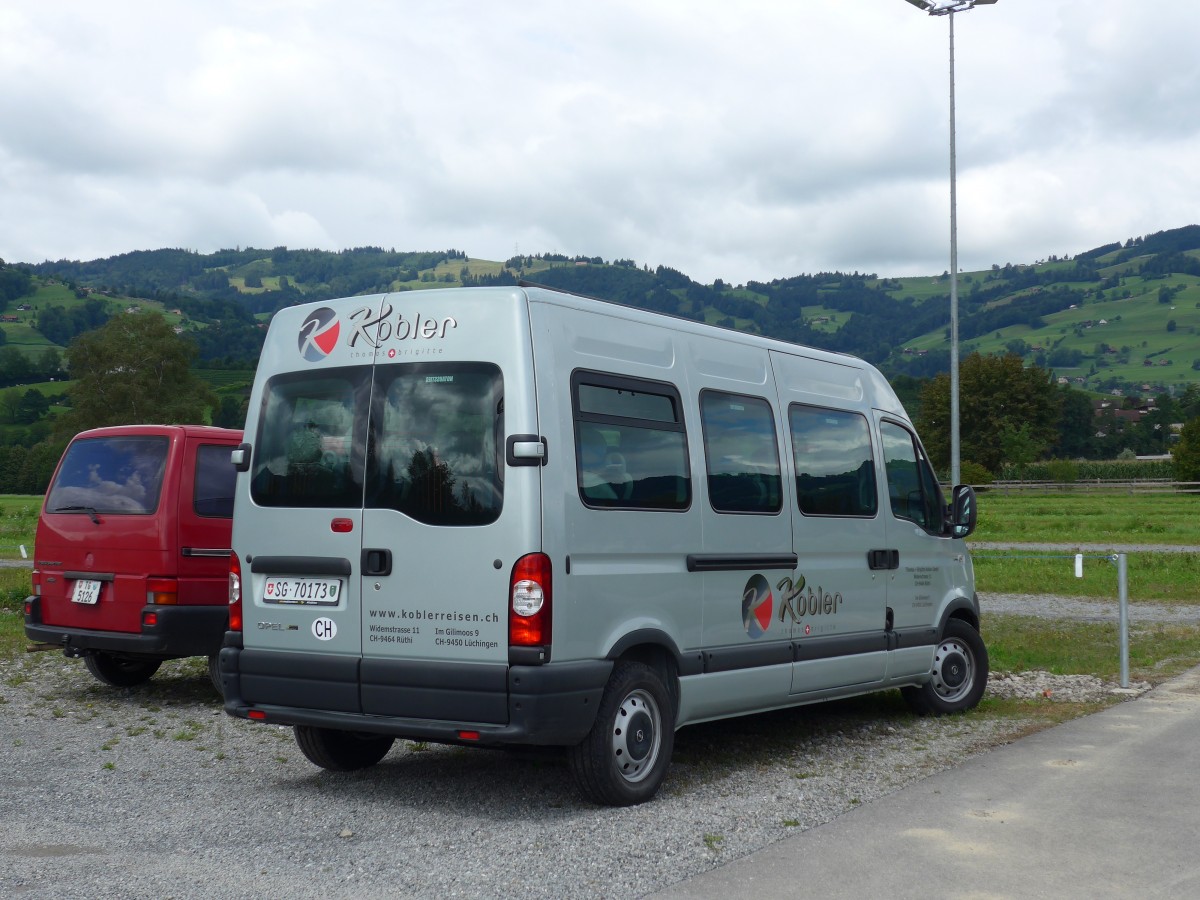 (153'879) - Kobler, R�thi - SG 70'173 - Opel am 16. August 2014 in Altst�tten, Allmendplatz