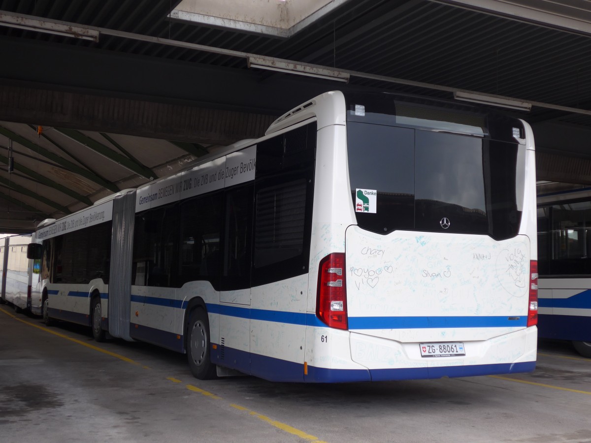 (154'104) - ZVB Zug - Nr. 61/ZG 88'061 - Mercedes am 19. August 2014 in Zug, Garage