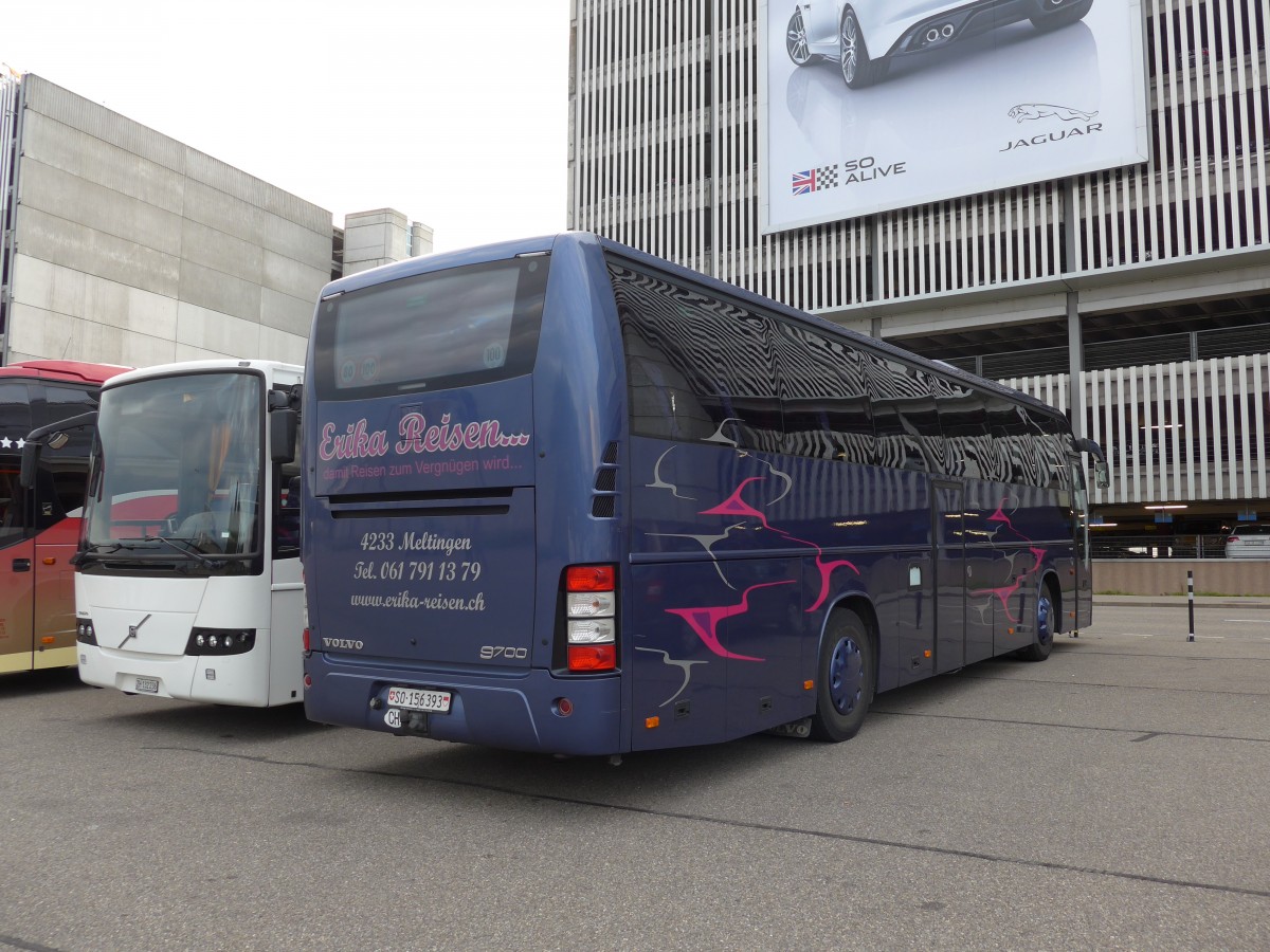 (154'378) - Erika-Reisen, Meltingen - SO 156'393 - Volvo am 21. August 2014 in Z�rich, Flughafen