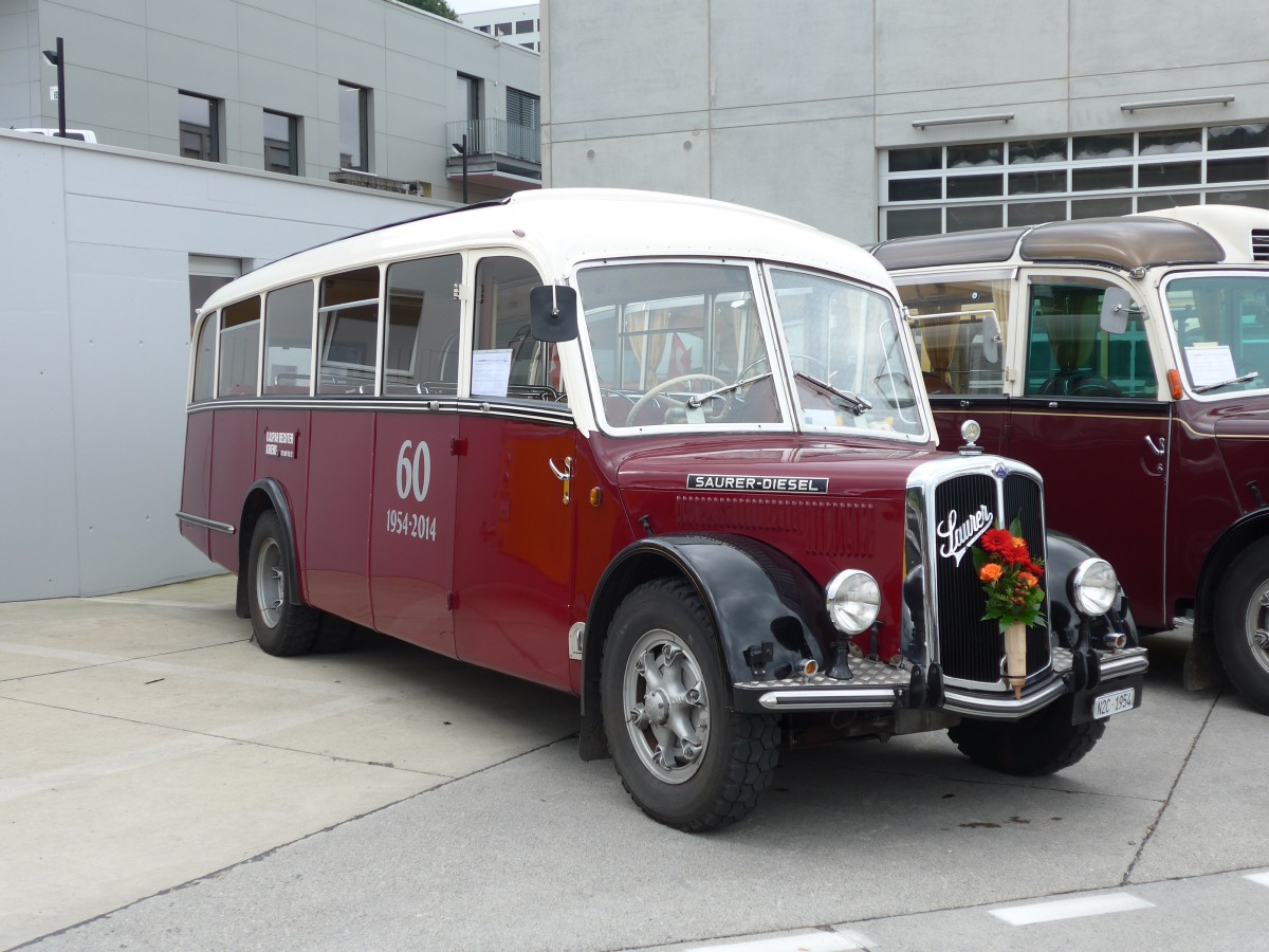 (154'474) - Bechter, Kriens - Saurer/Krapf (ex M�nch, D-Marienberg; ex Spirig, Widnau; ex RhV Altst�tten Nr. 33; ex Th�r, Eichberg) am 30. August 2014 in Oberkirch, CAMPUS Sursee