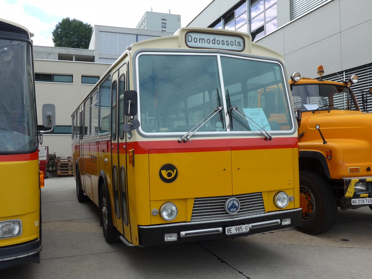 (154'491) - Zimmermann, Niederwangen - BE 985 U - Saurer/T�scher (ex P 24'632) am 30. August 2014 in Oberkirch, CAMPUS Sursee