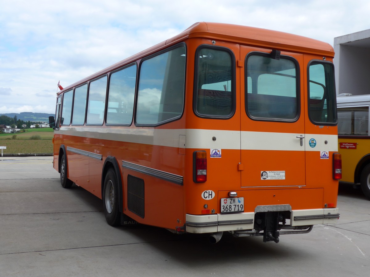 (154'502) - Mangold, Oberengstringen - ZH 368'719 - Saurer/Hess (ex RhV Altst�tten Nr. 45) am 30. August 2014 in Oberkirch, CAMPUS Sursee