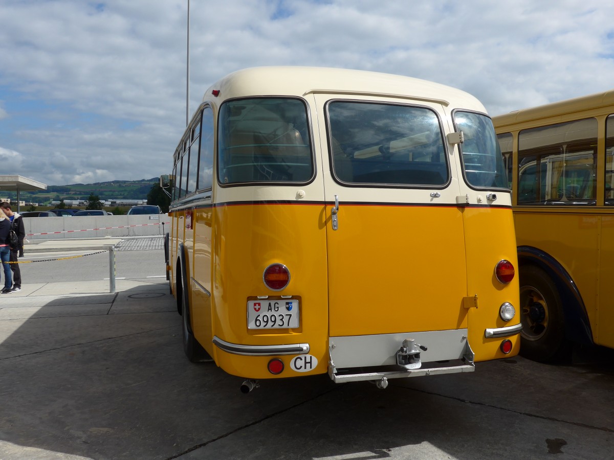 (154'516) - Bl�chlinger, Endingen - AG 69'937 - Saurer/T�scher (ex Dubach, Walde; ex Spescha, Andiast) am 30. August 2014 in Oberkirch, CAMPUS Sursee