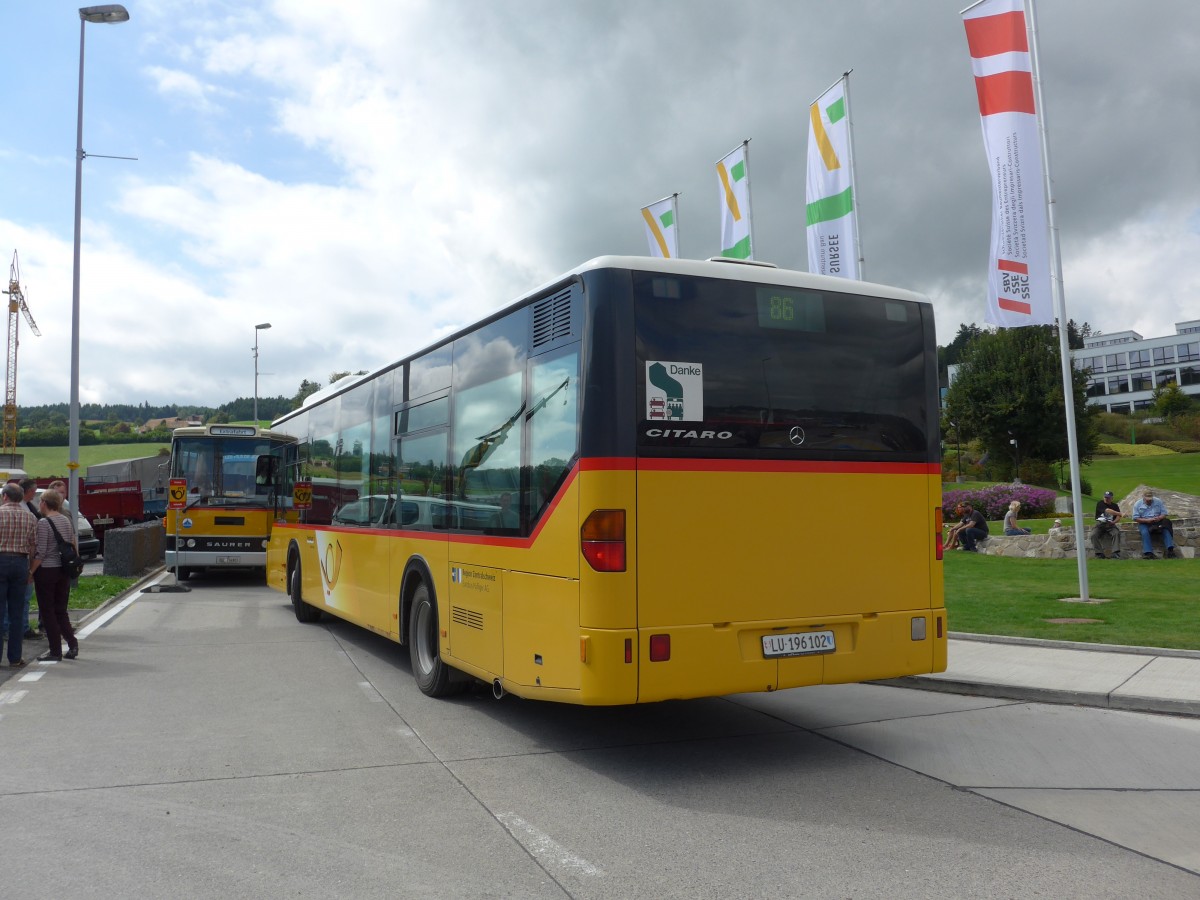 (154'566) - H�fliger, Sursee - Nr. 6/LU 196'102 - Mercedes am 30. August 2014 in Oberkirch, CAMPUS Sursee