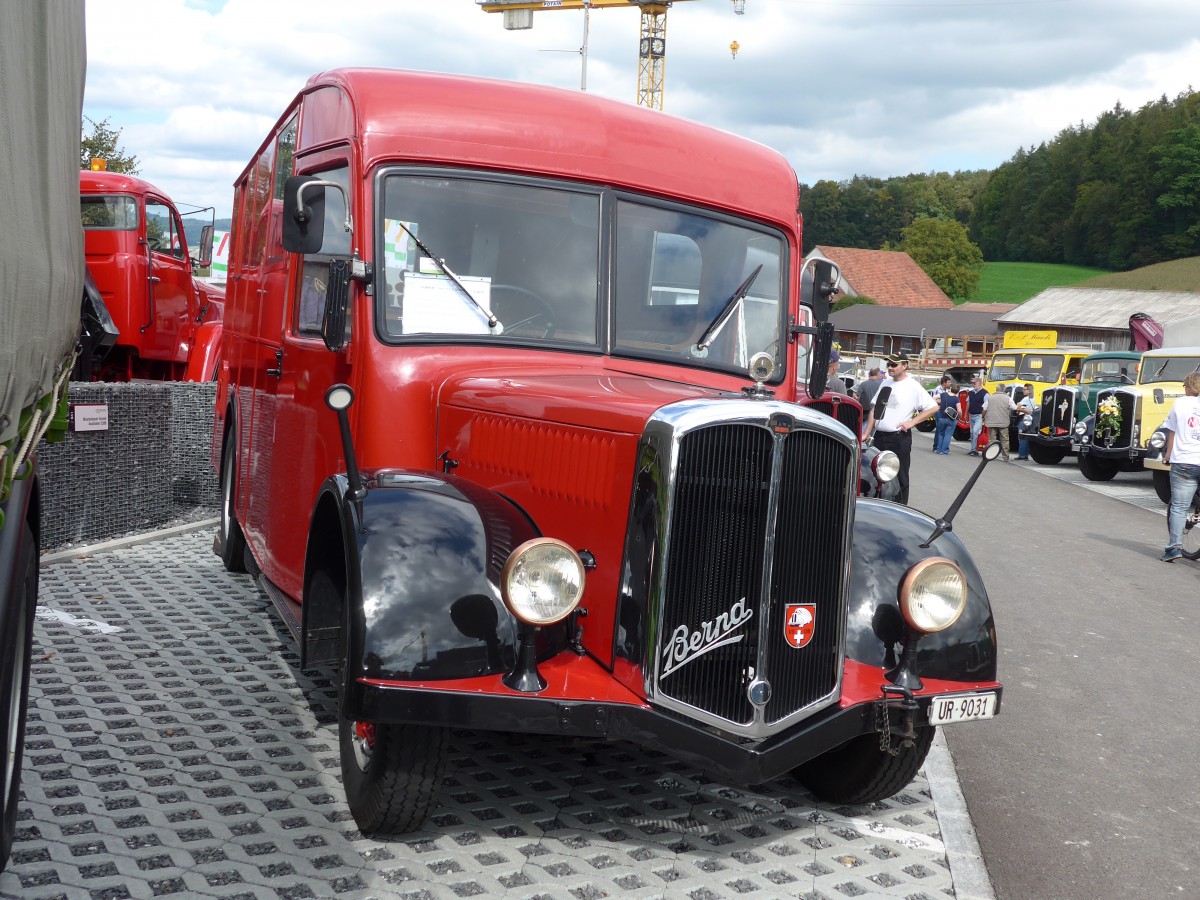 (154'622) - Schuler, Amsteg - UR 9031 - Berna/Hess (ex H�fliger, Luzern; ex M+3143) am 30. August 2014 in Oberkirch, CAMPUS Sursee