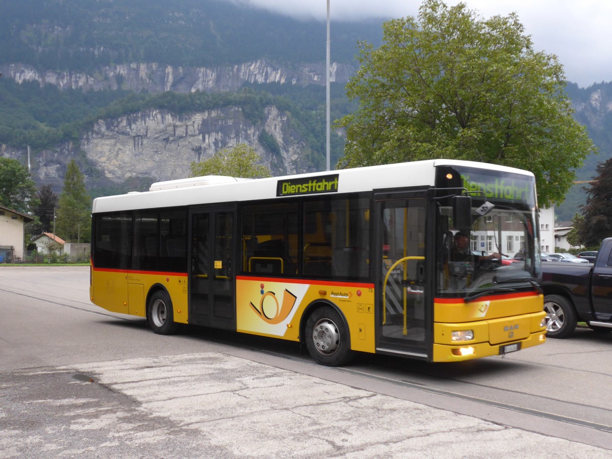 (154'679) - AVG Meiringen - Nr. 72/BE 614'040 - MAN/G�ppel am 30. August 2014 in Meiringen, Garage