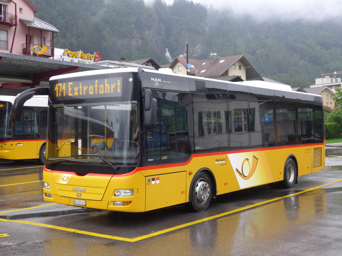 (154'750) - AVG Meiringen - Nr. 61/BE 422'461 - MAN/G�ppel am 1. September 2014 in Meiringen, Postautostation