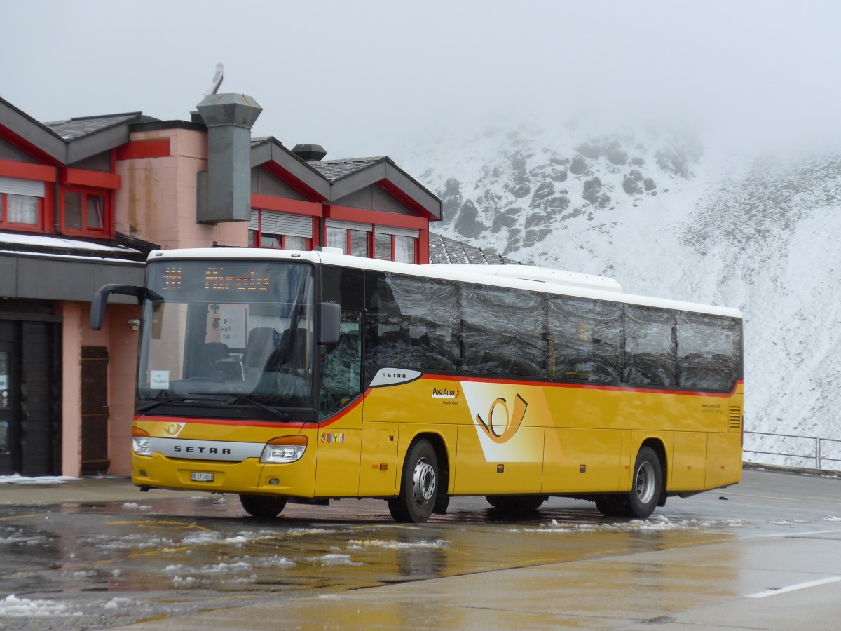(154'769) - AVG Meiringen - Nr. 73/BE 171'453 - Setra am 1. September 2014 in Nufenen, Passh�he