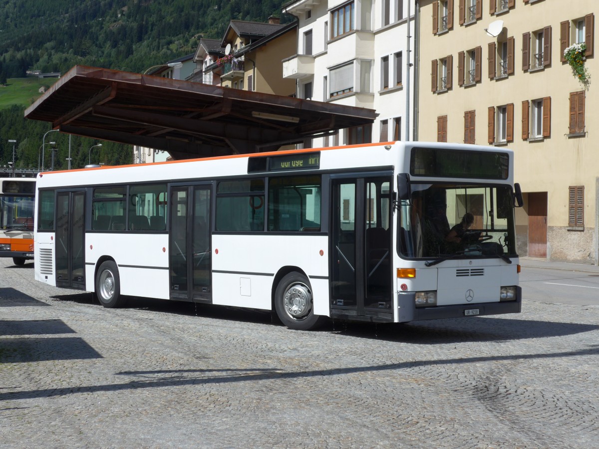(154'778) - Meyer, G�schenen - UR 9218 - Mercedes (ex BSU Solothurn Nr. 65; ex BSU Solothurn Nr. 59) am 1. September 2014 beim Bahnhof Airolo