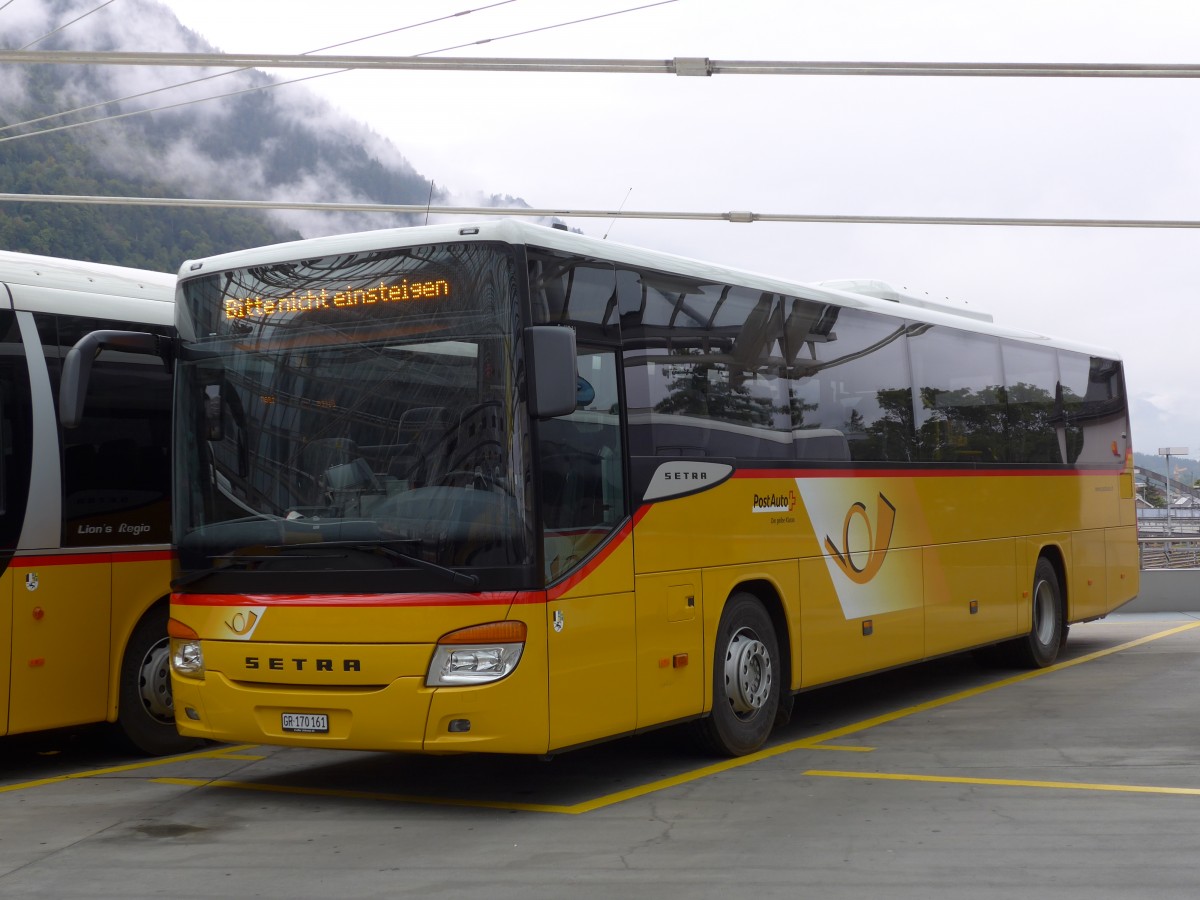 (154'920) - PostAuto Graub�nden - GR 170'161 - Setra am 13. September 2014 in Chur, Postautostation