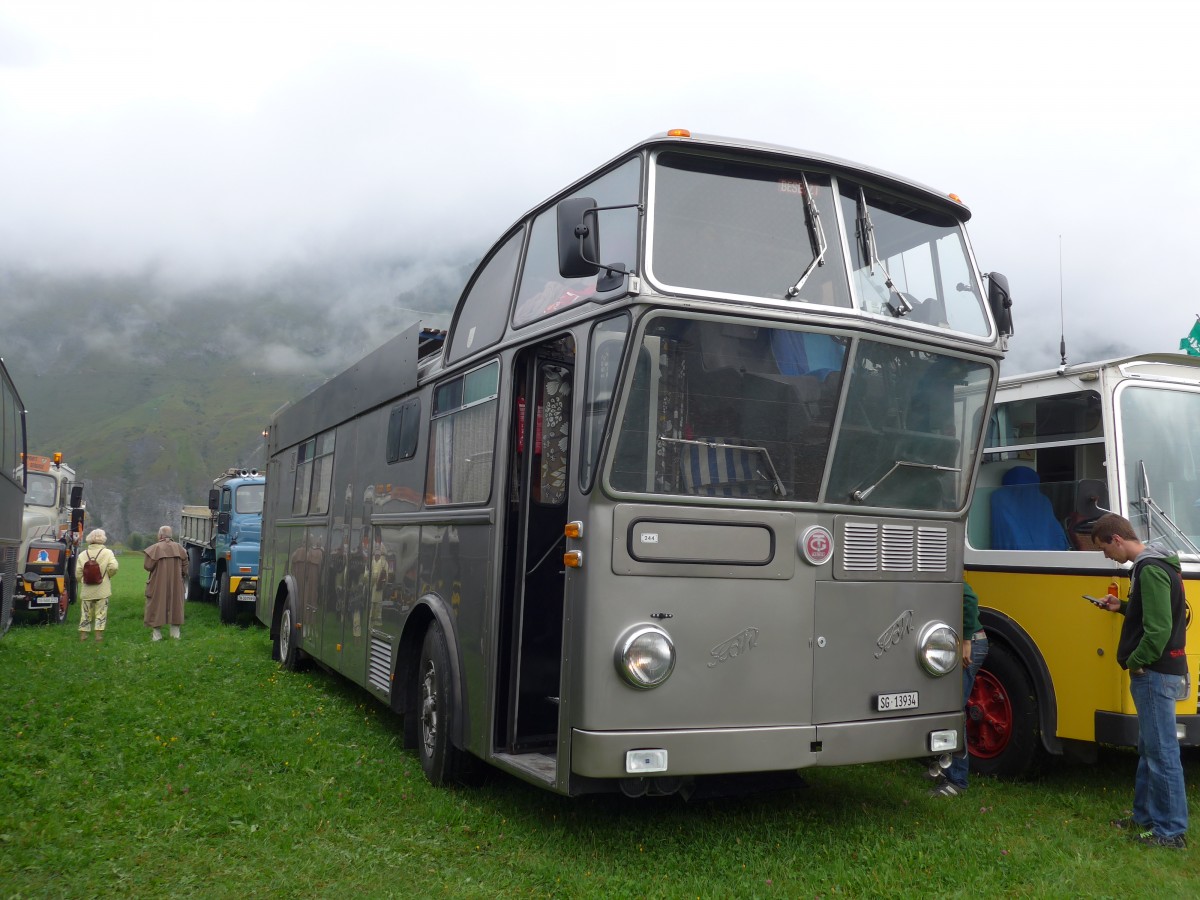 (154'954) - Schneider, Schmerikon - SG 13'934 - FBW/T�scher Hochlenker (ex Basler, Hofstetten; ex VBZ Z�rich Nr. 244) am 13. September 2014 in Chur, Waffenplatz