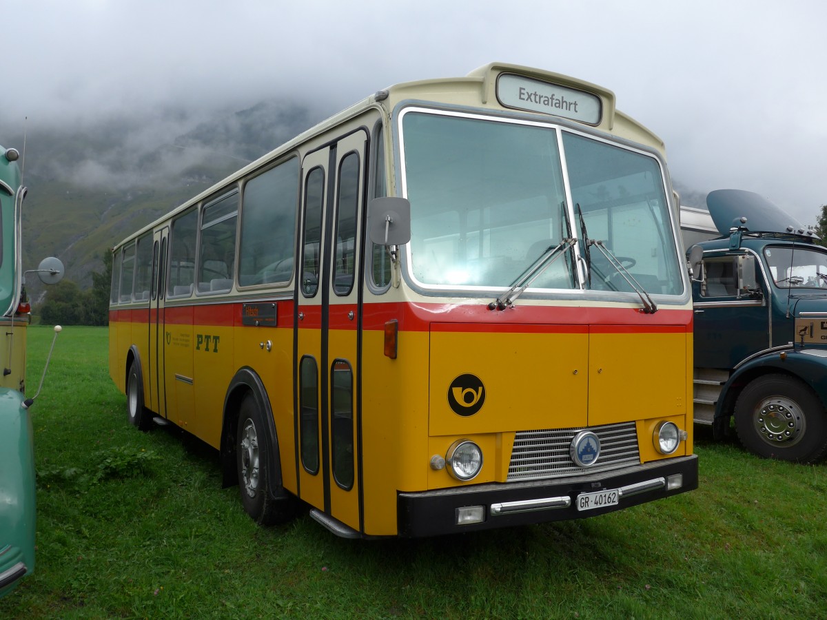 (154'957) - HPTrans, Thusis - GR 40'162 - Saurer/T�scher (ex Mauerhofer, Worb; ex Erni, Schupfart Nr. 3; ex P 24'636) am 13. September 2014 in Chur, Waffenplatz 