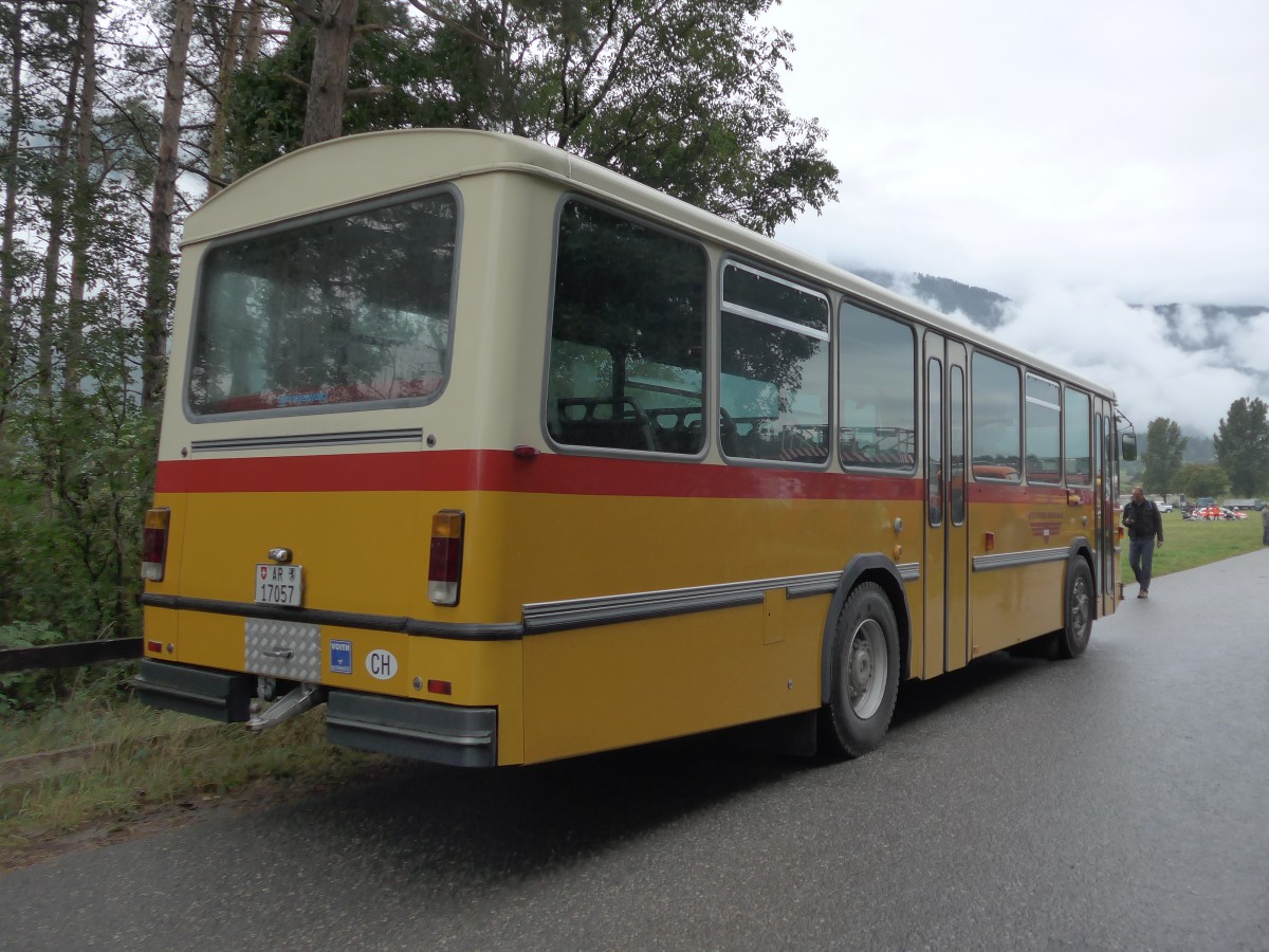 (154'964) - Osthues, Teufen - Nr. 15/AR 17'057 - Saurer-Leyland/Hess (ex AVG Grindelwald Nr. 15; ex RhV Altst�tten Nr. 42) am 13. September 2014 in Chur, Waffenplatz 