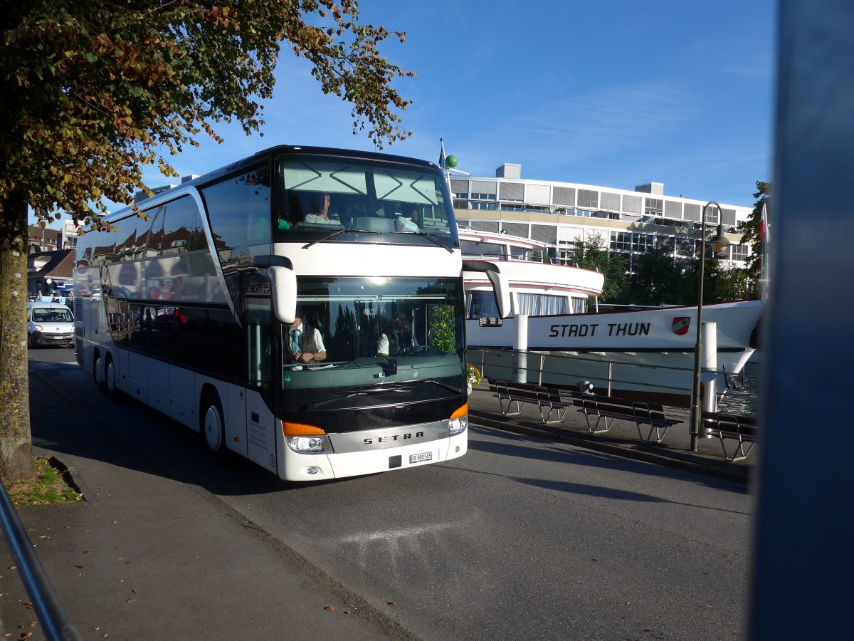 (155'409) - Horner, Tafers - Nr. 5/FR 300'505 - Setra am 28. September 2014 bei der Schiffl�ndte Thun