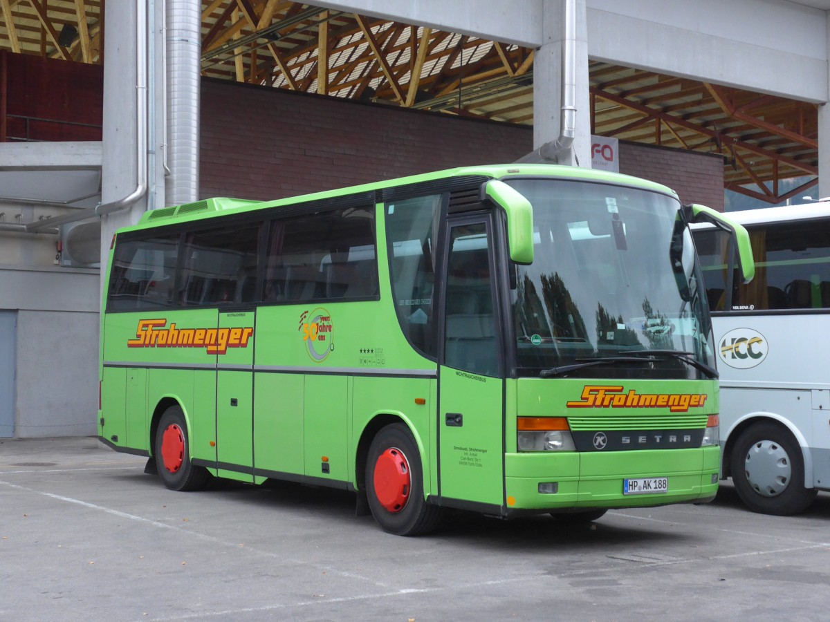 (155'435) - Aus Deutschland: Strohmenger, F�rth - HP-AK 188 - Setra am 2. Oktober 2014 in Thun, Grabengut